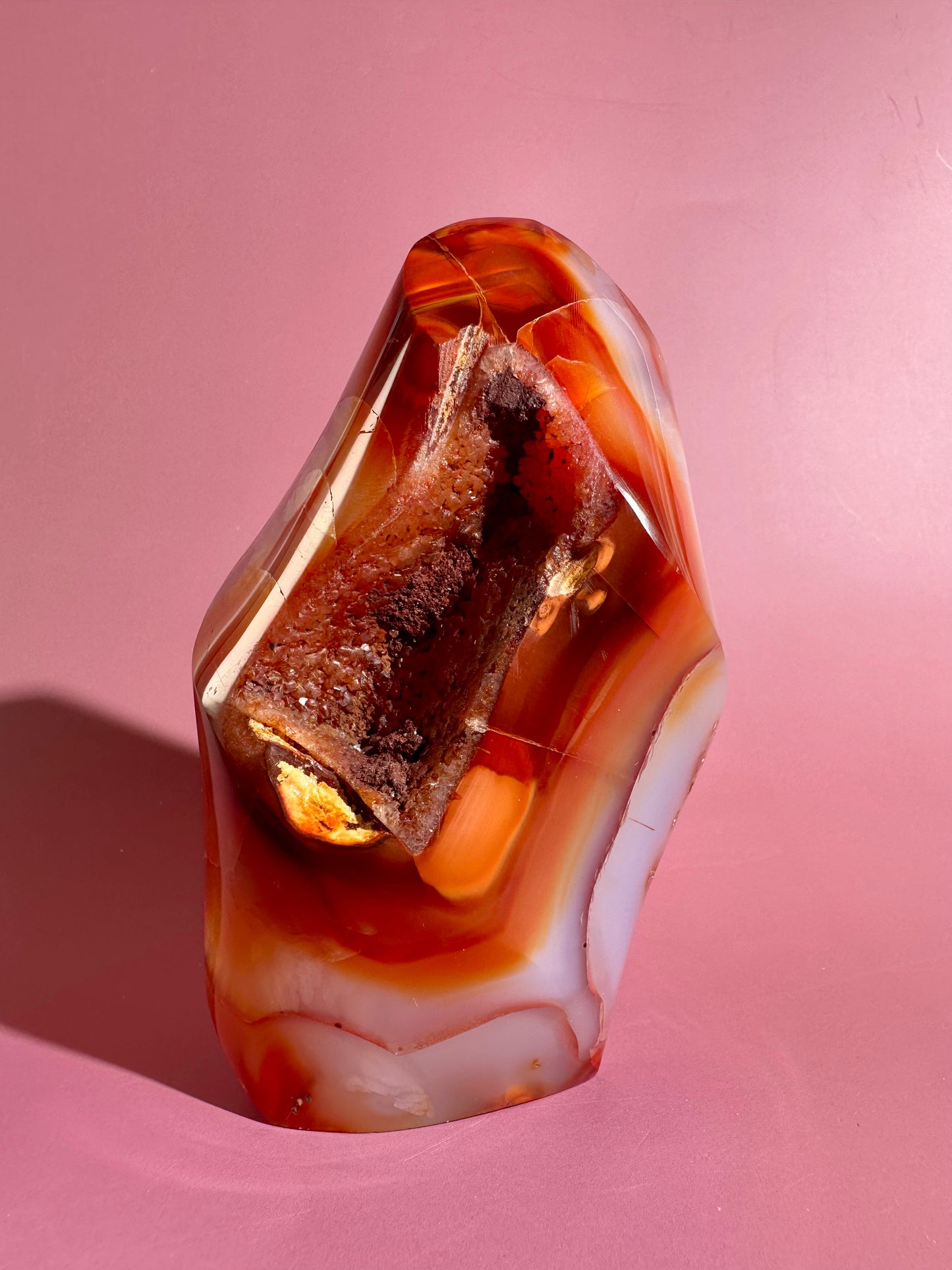 Carnelian Flame – Option L | Collector Crystal, Passion & Positive Transformation