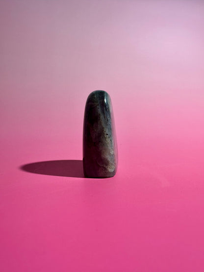 Small Blue and Purple Flash Labradorite Standing  Freeform – Option O