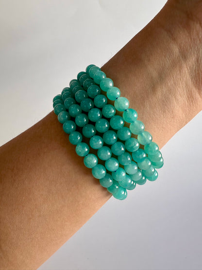 6mm Gemmy Amazonite Bracelet