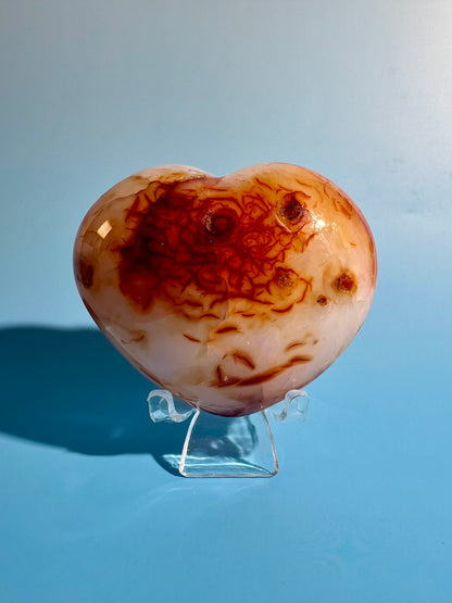 Carnelian Heart – Option D | Empowerment, Vitality & Self-Confidence Crystal
