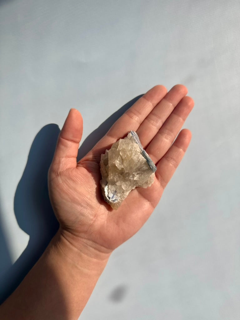 Kyanite in Quartz Cluster - D