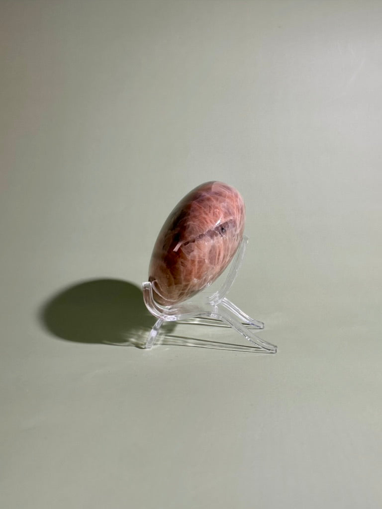 Peach Moonstone Heart | Love, Emotional Healing & New Beginnings Crystal