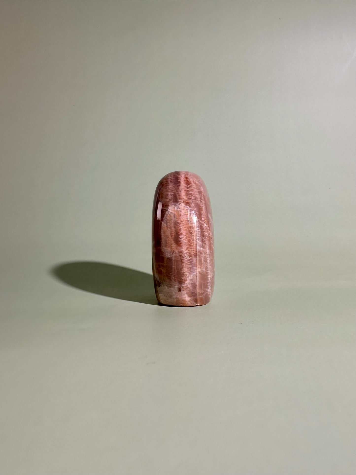 Peach Moonstone Standing Freeform – Option A | New Beginnings, Inner Peace & Feminine Energy
