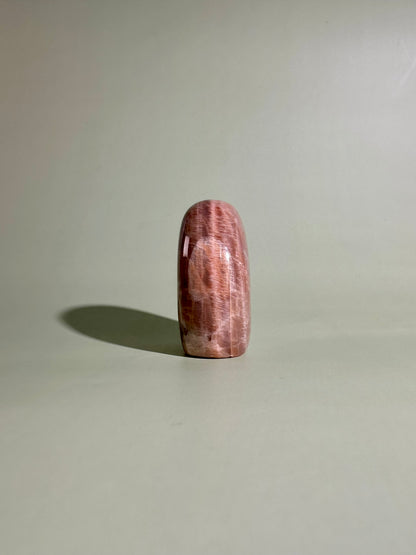 Peach Moonstone Standing Freeform – Option A | New Beginnings, Inner Peace & Feminine Energy