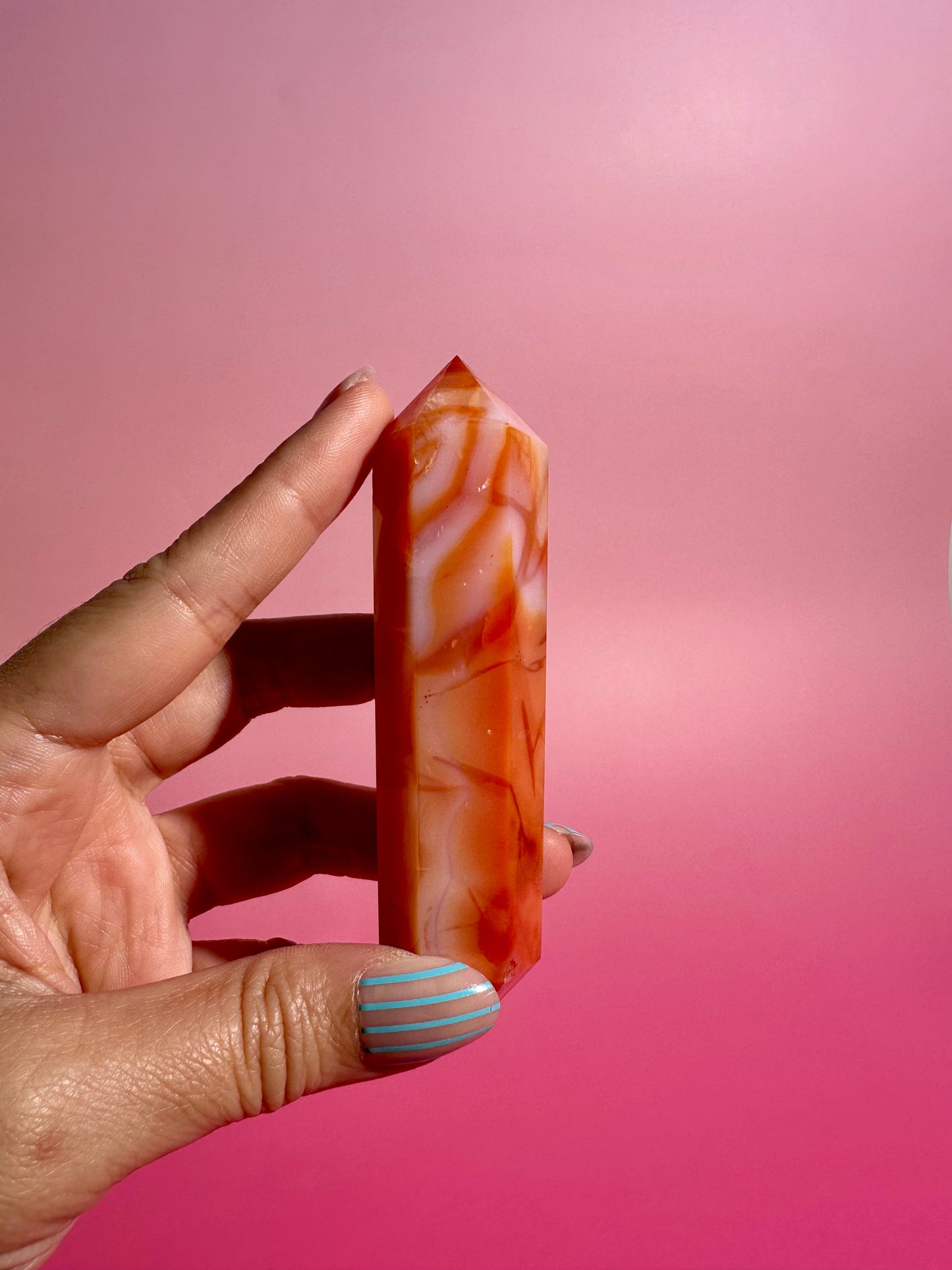Carnelian Double Terminated Point – Option E | Vitality, Joy & Creative Energy
