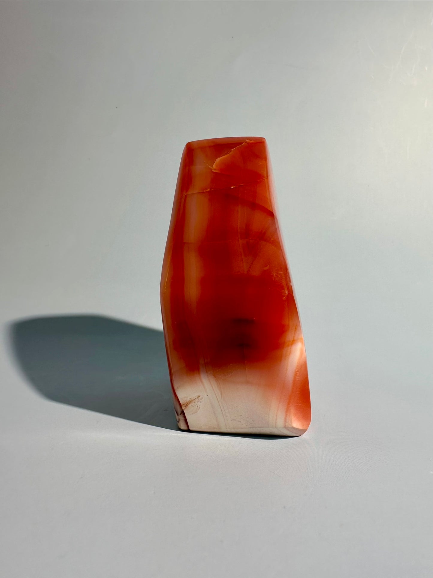 Carnelian Agate Geometric Freeform – Option I | Abundance, Determination & Prosperity Energy