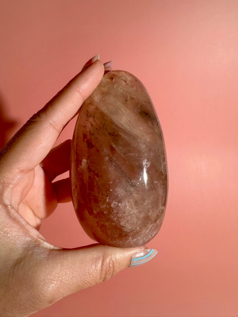 Fire Quartz Standing Freeform Option C | One-of-a-Kind Collector Crystal
