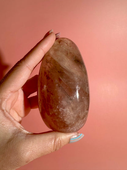 Fire Quartz Standing Freeform Option C | One-of-a-Kind Collector Crystal