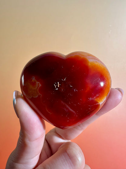 Carnelian Heart – Option B | Joy, Creativity & Positive Energy Crystal