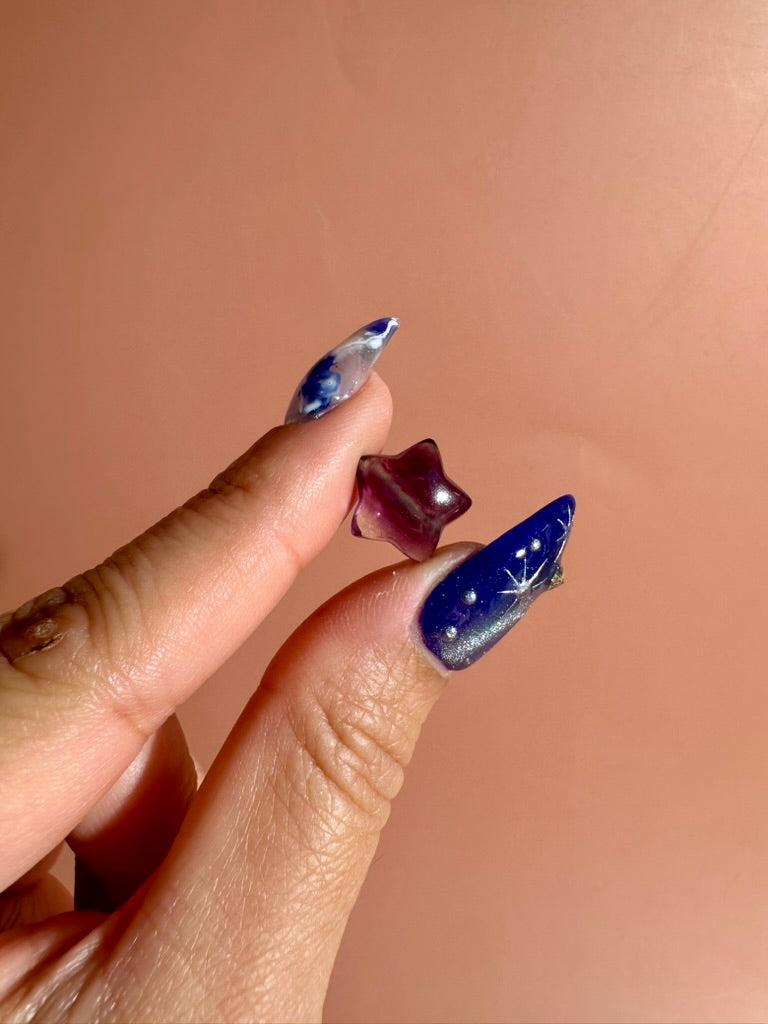 Mini Rainbow Fluorite Star | Celestial Crystal