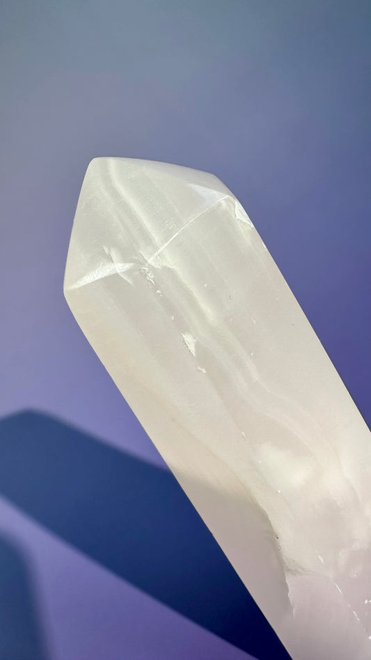 Pink Calcite UV Reactive Tower – Option A