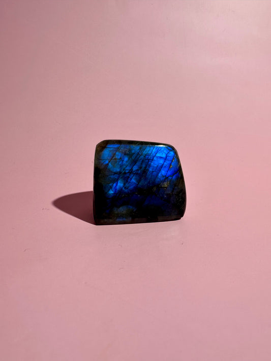 Small Blue Flash Labradorite Standing  Freeform – Option F