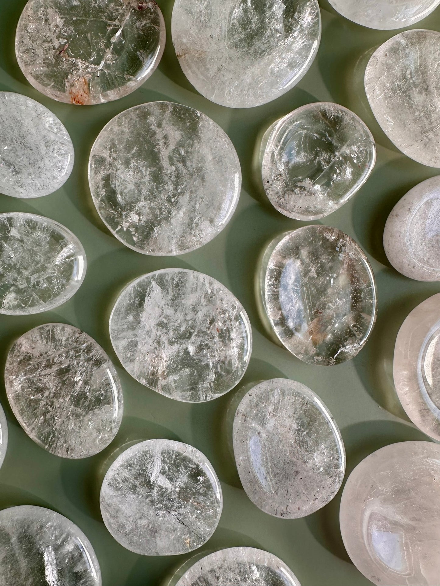 Clear Quartz Worry Stone
