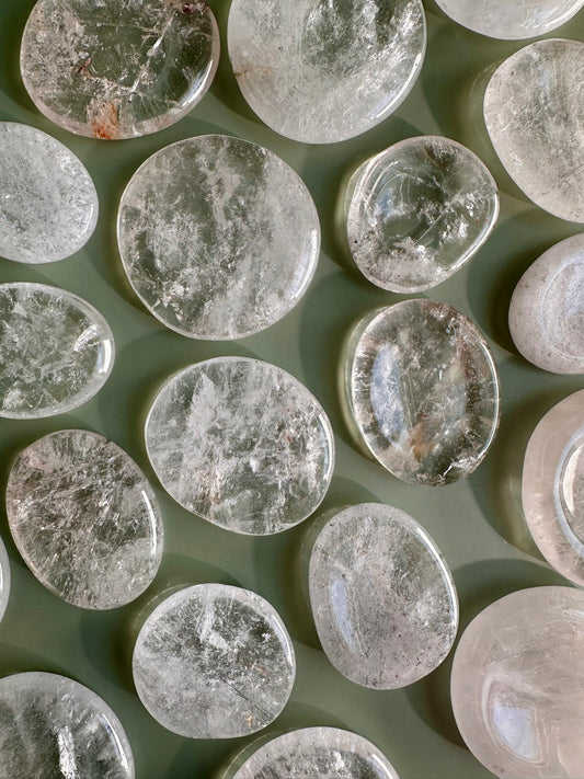 Clear Quartz Worry Stone