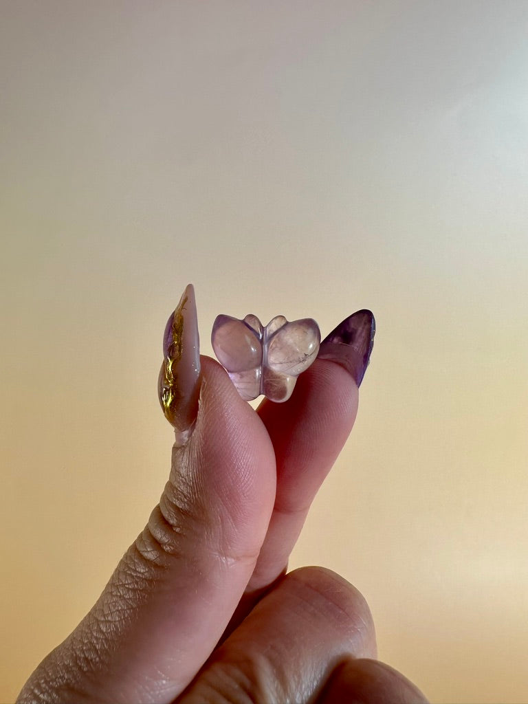 Mini Amethyst Butterfly | Purple Crystal Carving
