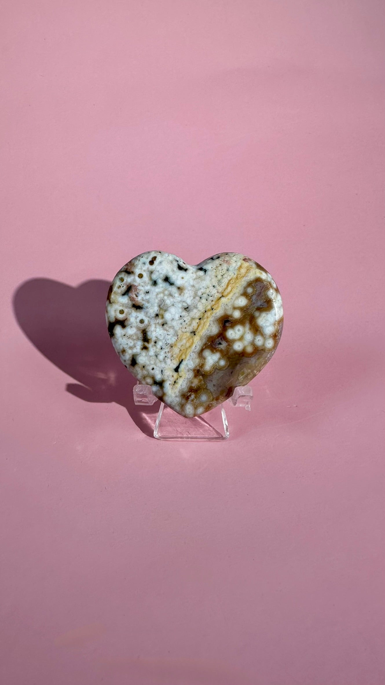 Ocean Jasper Heart Carving – Option I