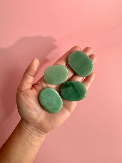 Green Aventurine Flat Palm