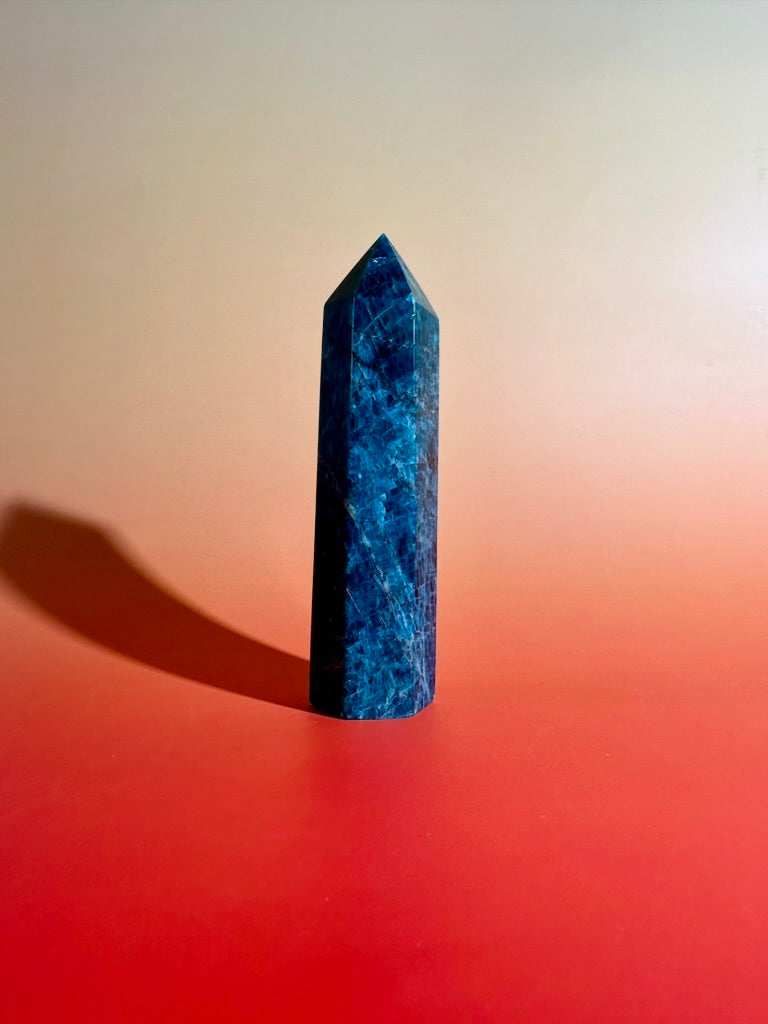 Blue Apatite Tower – Option B | Manifestation, Focus & Ocean Energy Crystal
