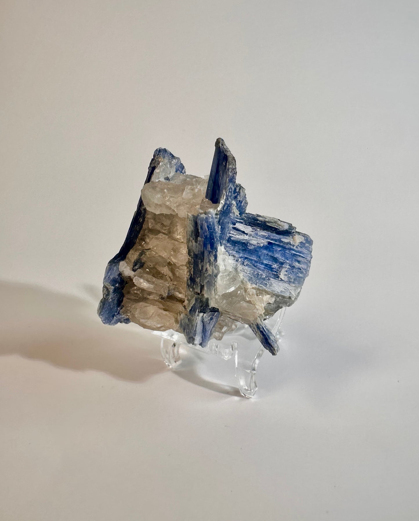 Kyanite in Quartz Cluster - C