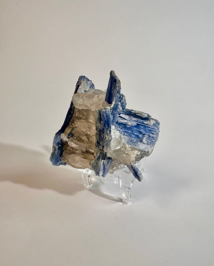 Kyanite in Quartz Cluster - C
