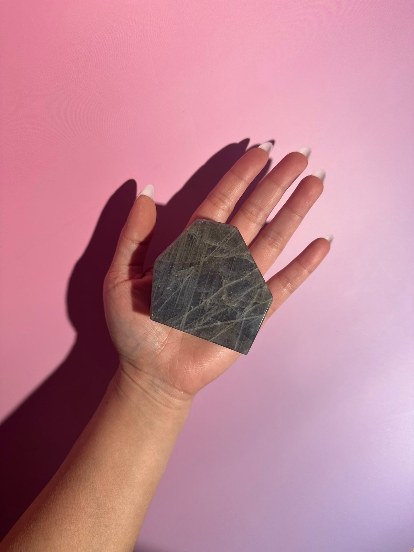 Medium Blue Flash Labradorite Standing Freeform – Option B