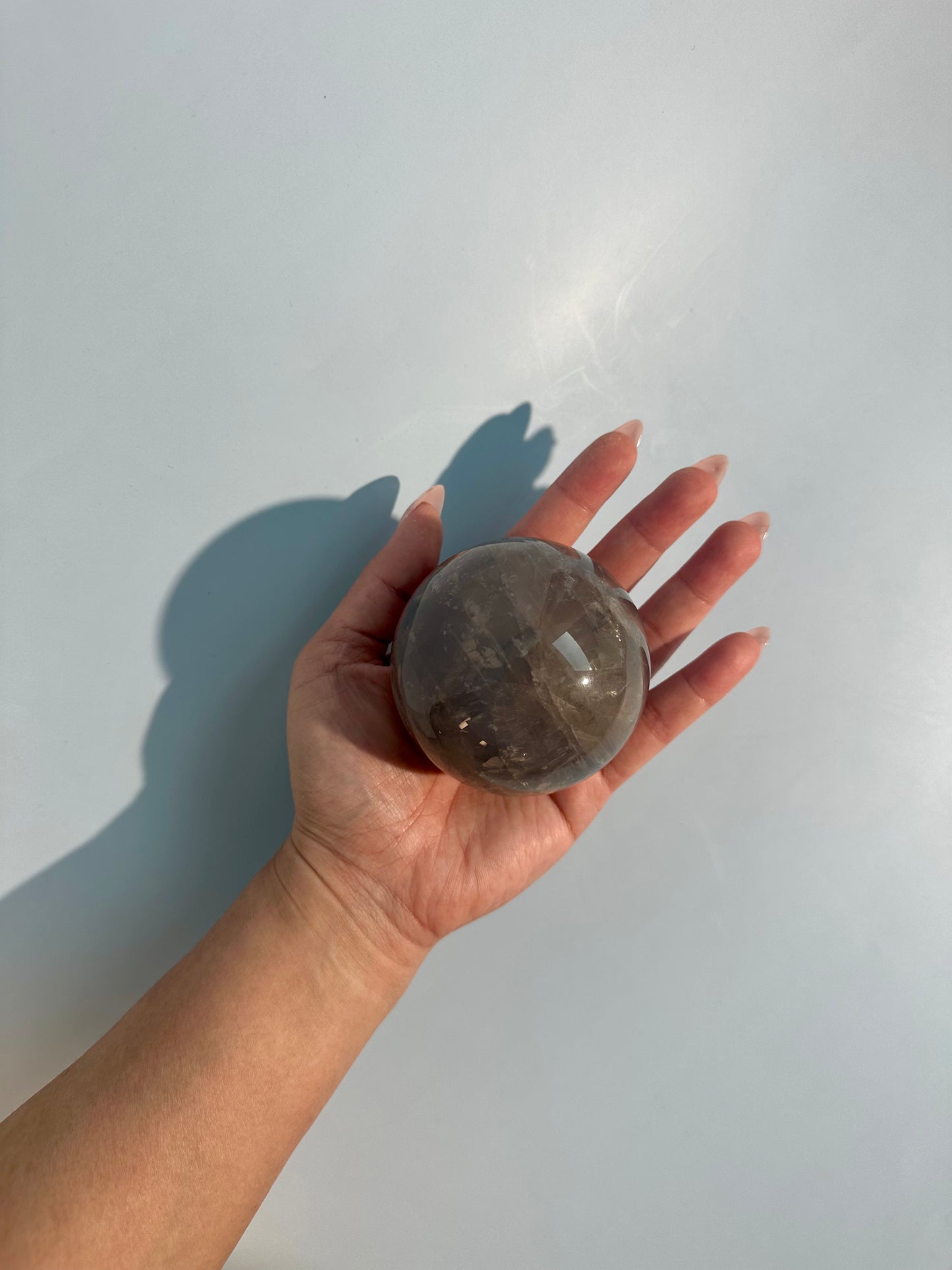 Blue Rose Quartz Sphere – Option B