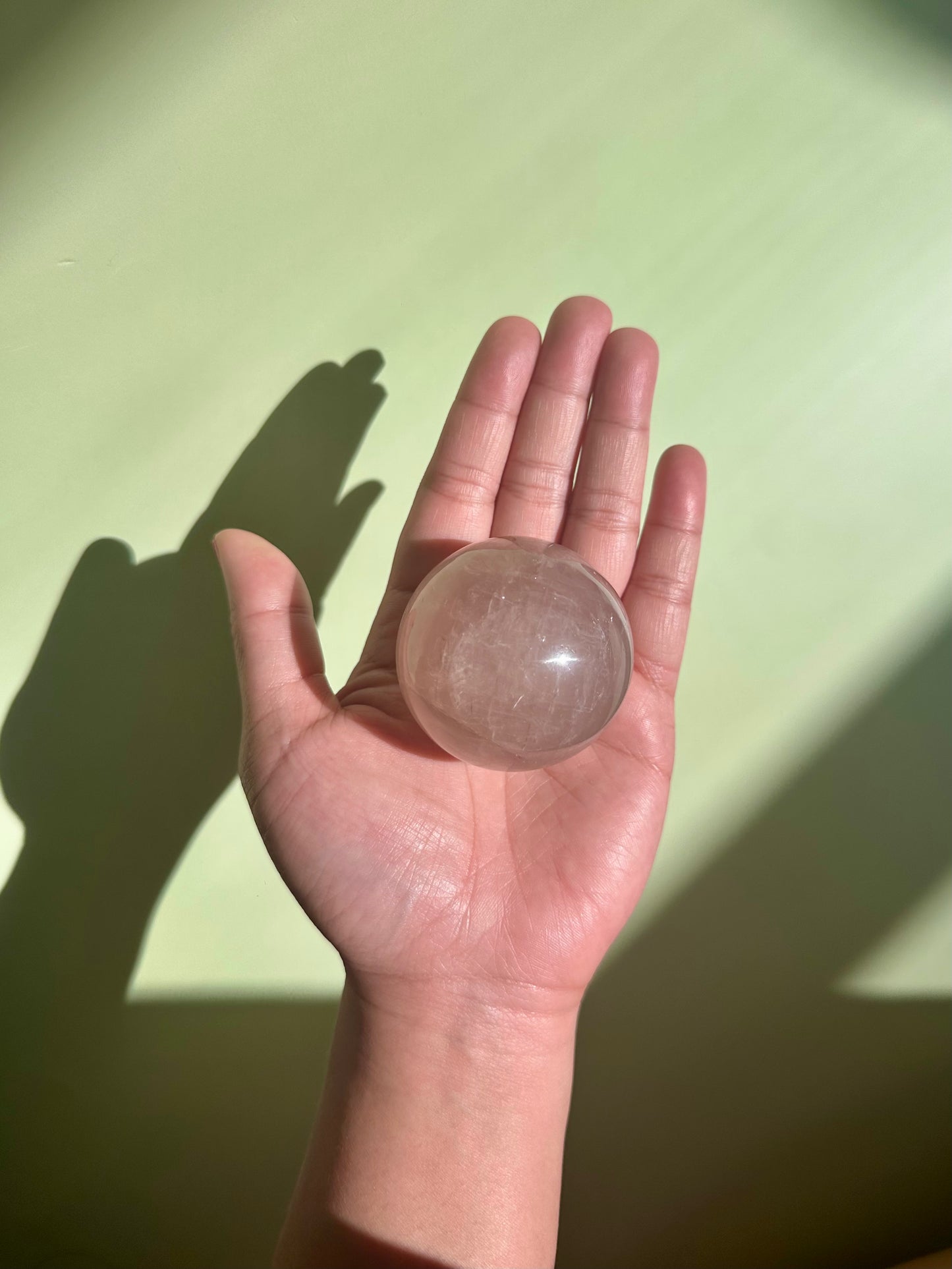 Star Rose Quartz Sphere - A