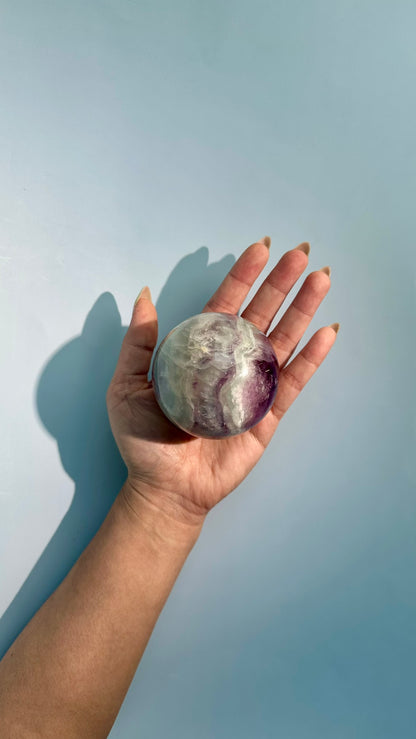 Lavender Green Fluorite Sphere – Option B