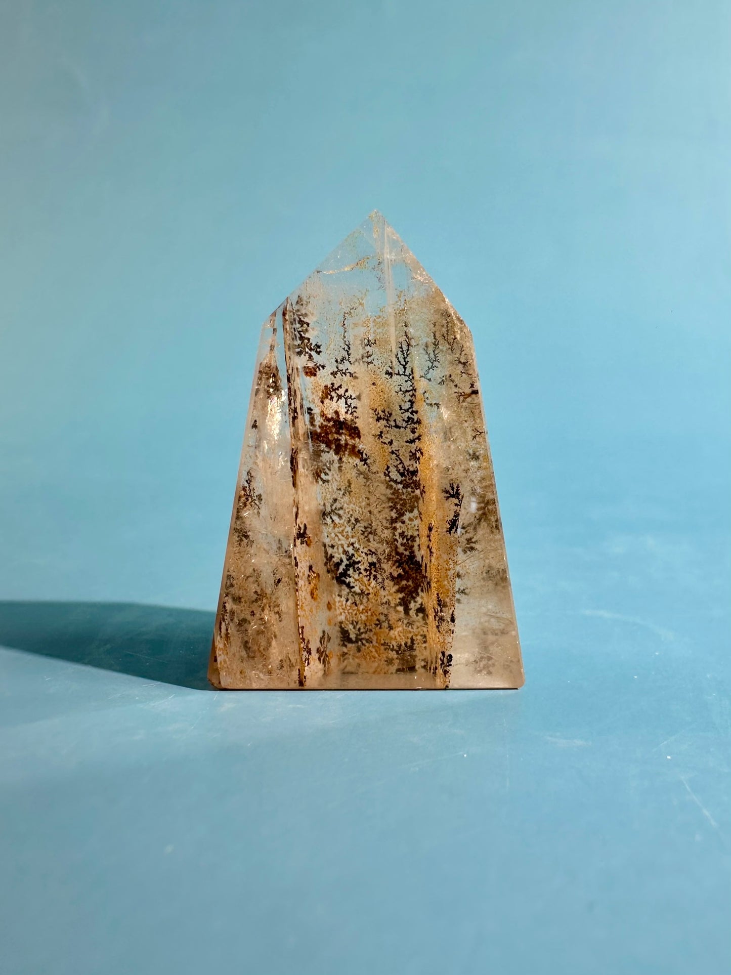 Dendritic Quartz Tower – Option A | Growth, Clarity & Grounding Energy