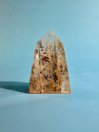 Dendritic Quartz Tower – Option A | Growth, Clarity & Grounding Energy