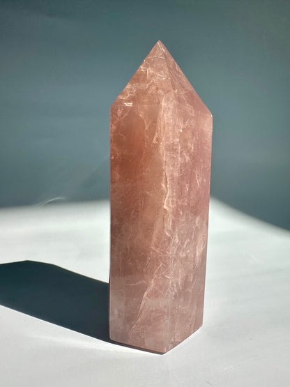 Large Rose Quartz Tower - A