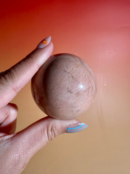 Peach Moonstone Sphere Option A | One-of-a-Kind Polished Crystal Sphere