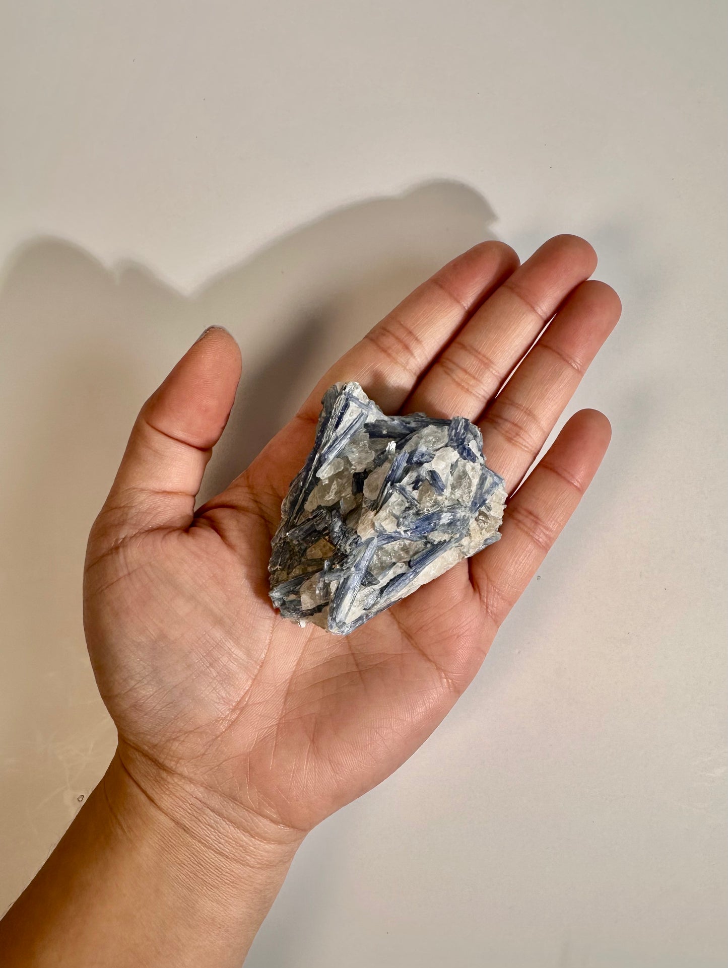 Kyanite in Quartz Cluster - E