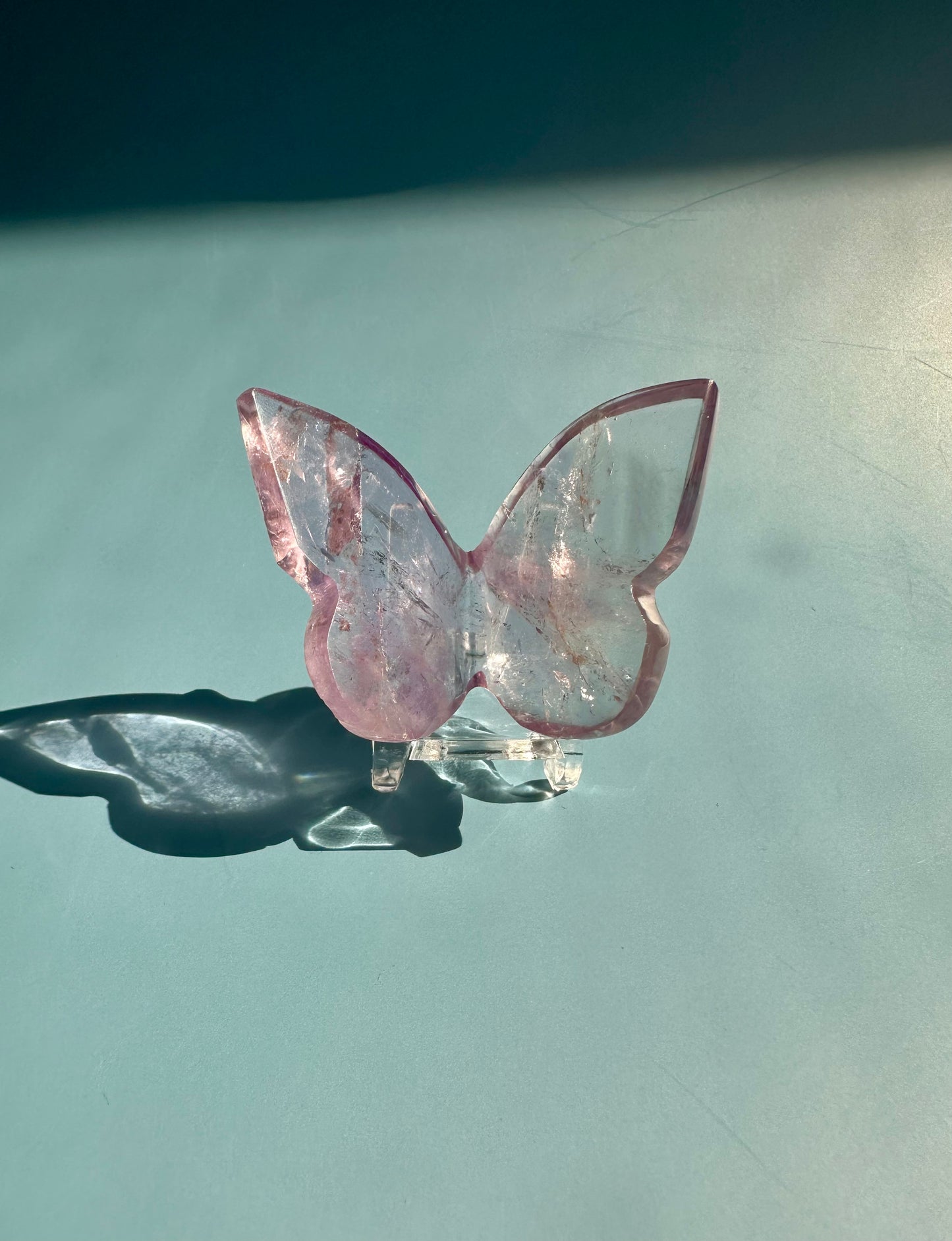 3D Amethyst Butterfly Carving