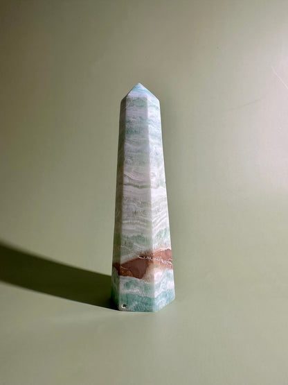 Caribbean Calcite Tower – Option C | Clarity, Harmony & Mindful Living Energy