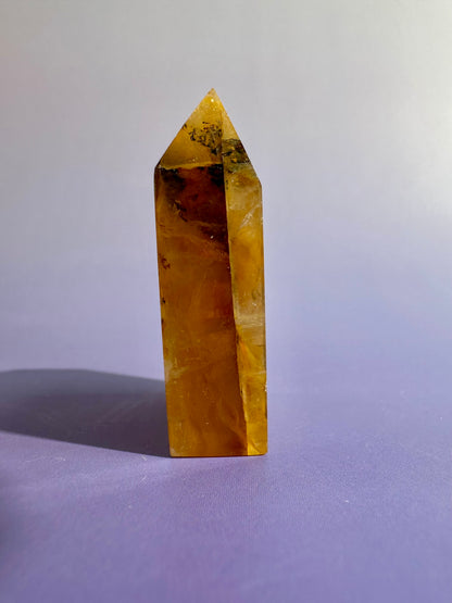 Dendritic Included Quartz Tower – Option G | Stability, Clarity & Grounding Energy