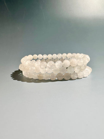 6mm Moonstone Beaded Bracelet | Divine Feminine & Intuition Energy