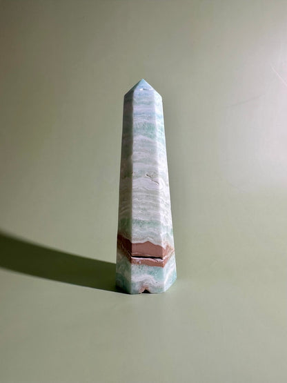 Caribbean Calcite Tower – Option C | Clarity, Harmony & Mindful Living Energy