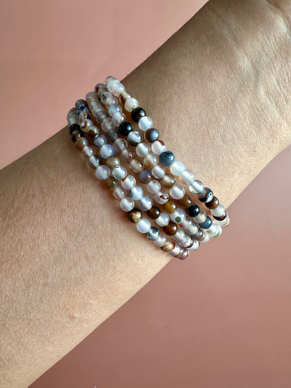4mm Botswana Agate Bracelet
