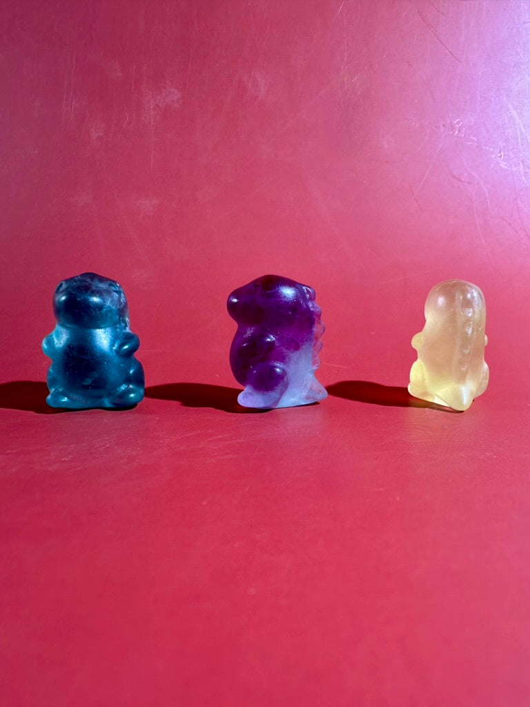 Small Rainbow Fluorite Dinosaur | Crystal Carving