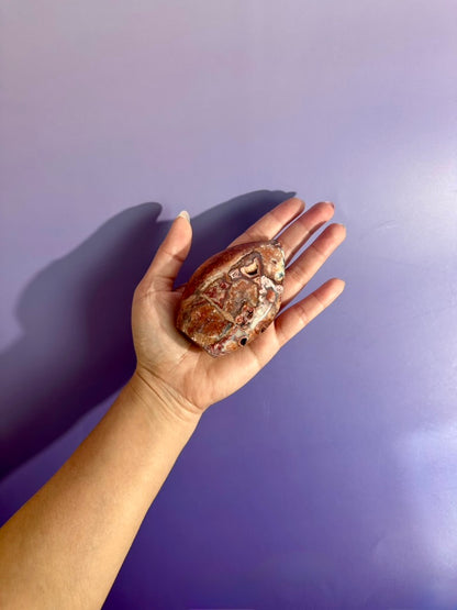 Indonesian Pink Crazy Lace Agate Flame – Option E | Joyful Energy, Emotional Balance & Statement Crystal