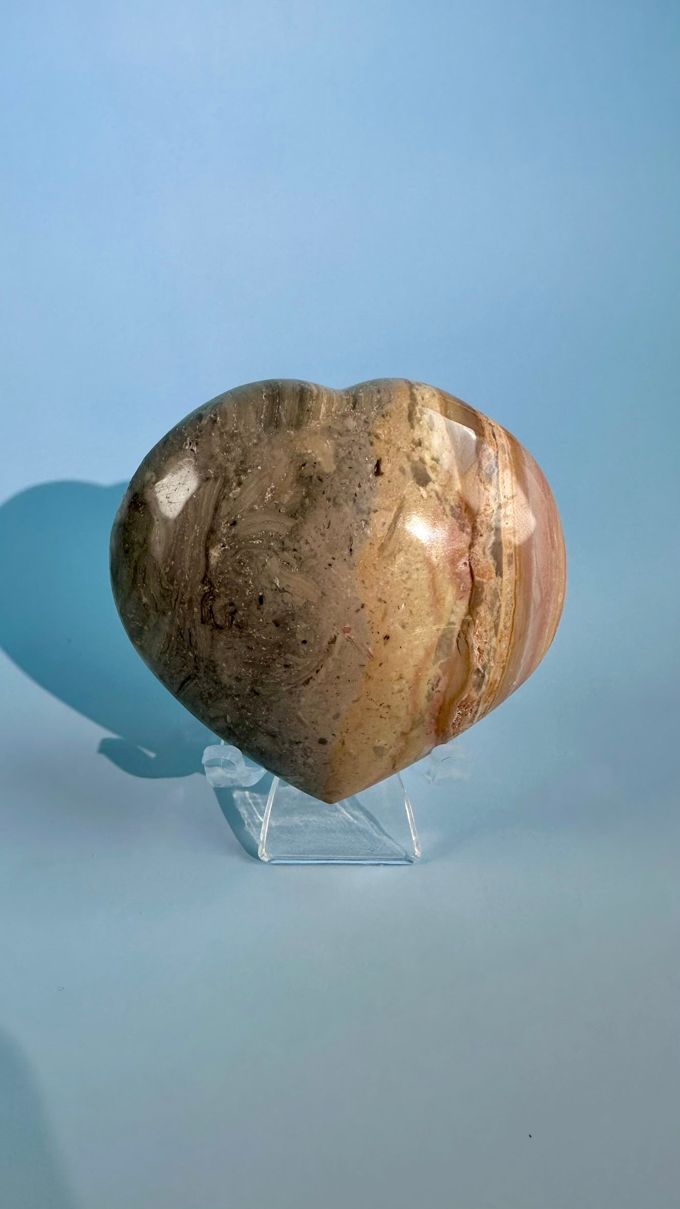 Polychrome Jasper Heart – Option B