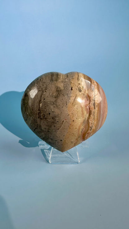 Polychrome Jasper Heart – Option B