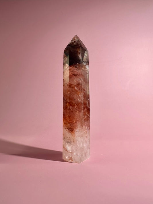 Fire Quartz Tower – Option B | Motivation, Vitality & Positive Energy