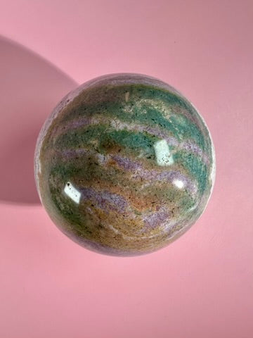 Sea Jasper Sphere Statement Piece