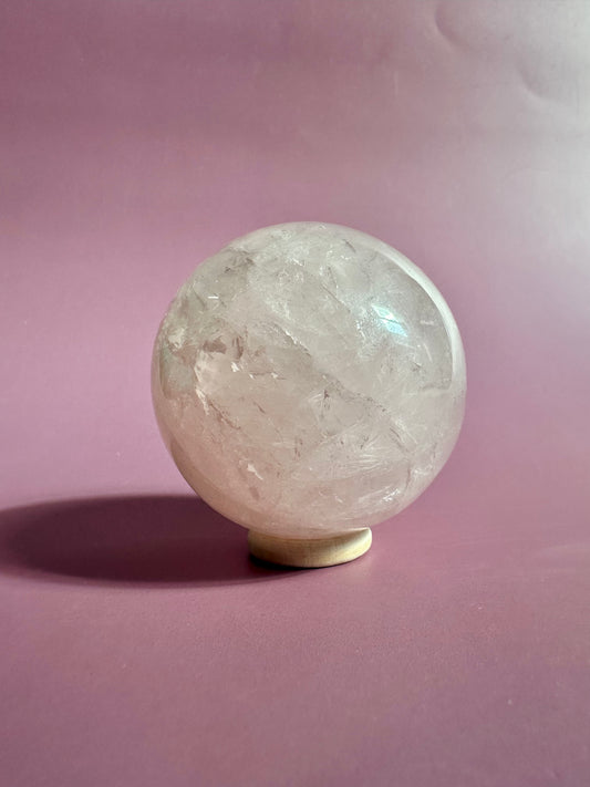 Star Rose Quartz Sphere - C