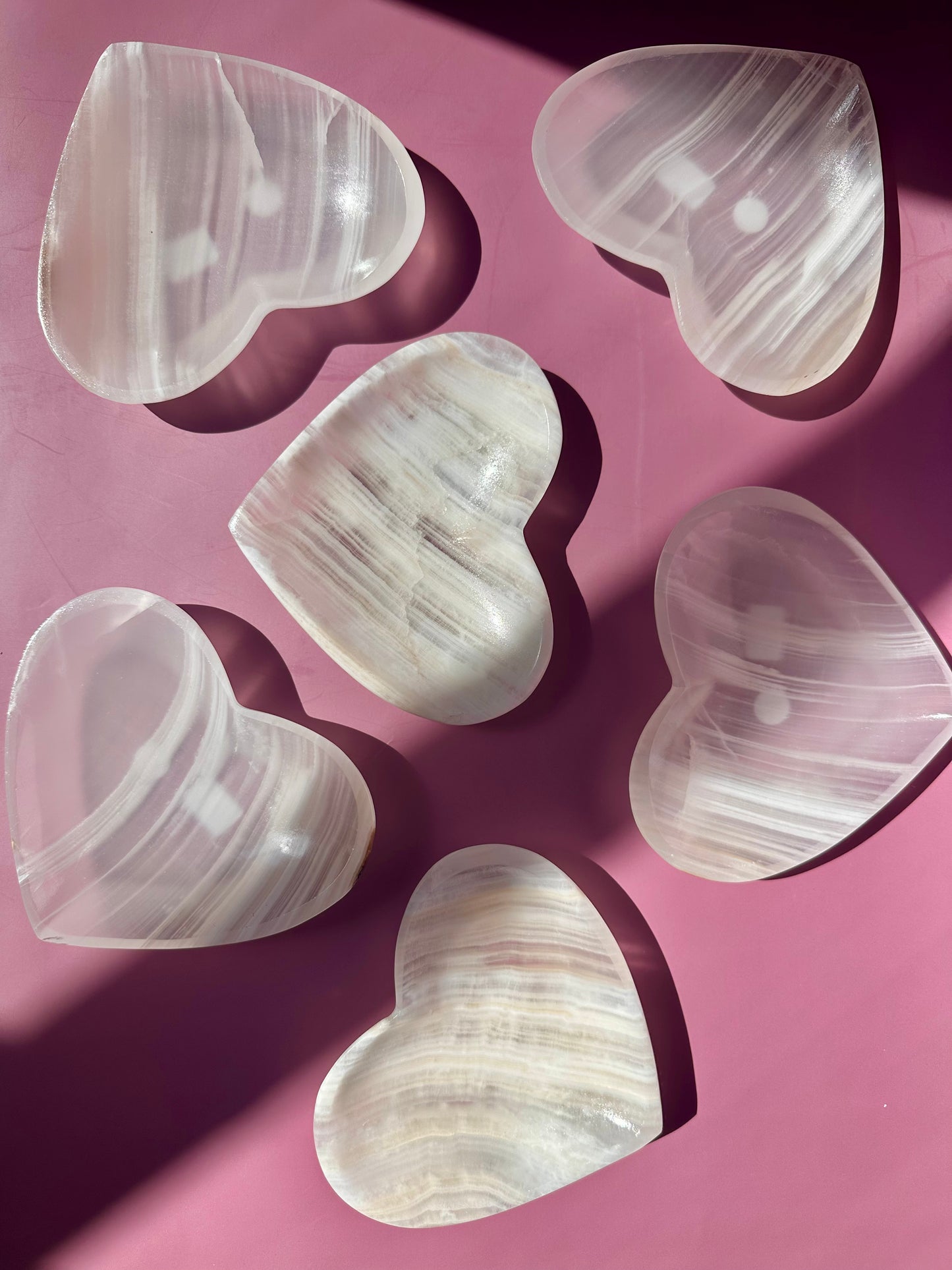 White Onyx Heart Dish