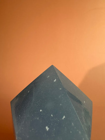 Large Peruvian Snowflake Angelite Tower - D