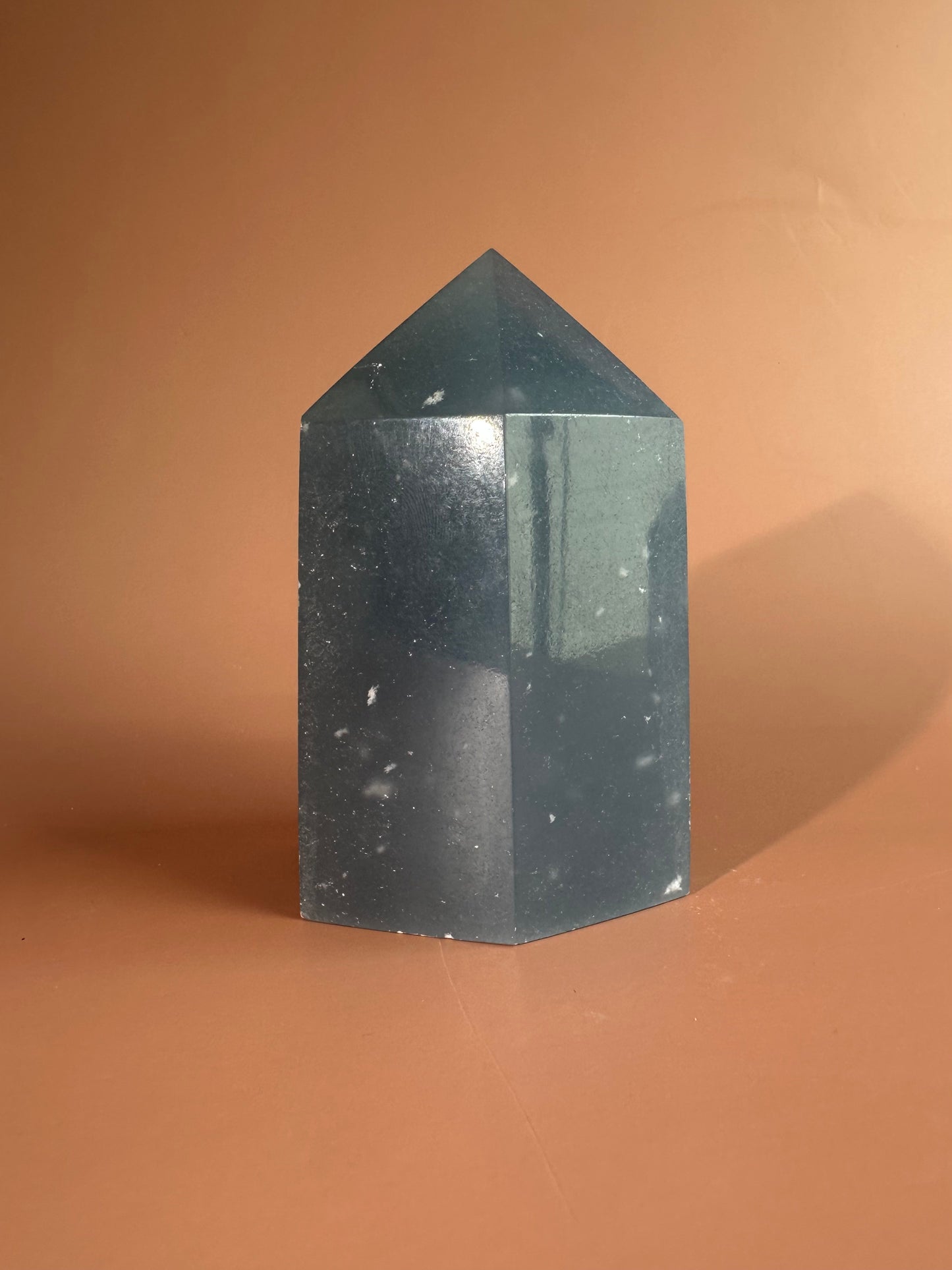 Large Peruvian Snowflake Angelite Tower - D