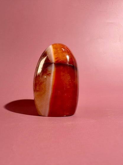 Carnelian Standing Freeform – Option E | Vitality, Creativity & Manifestation Crystal